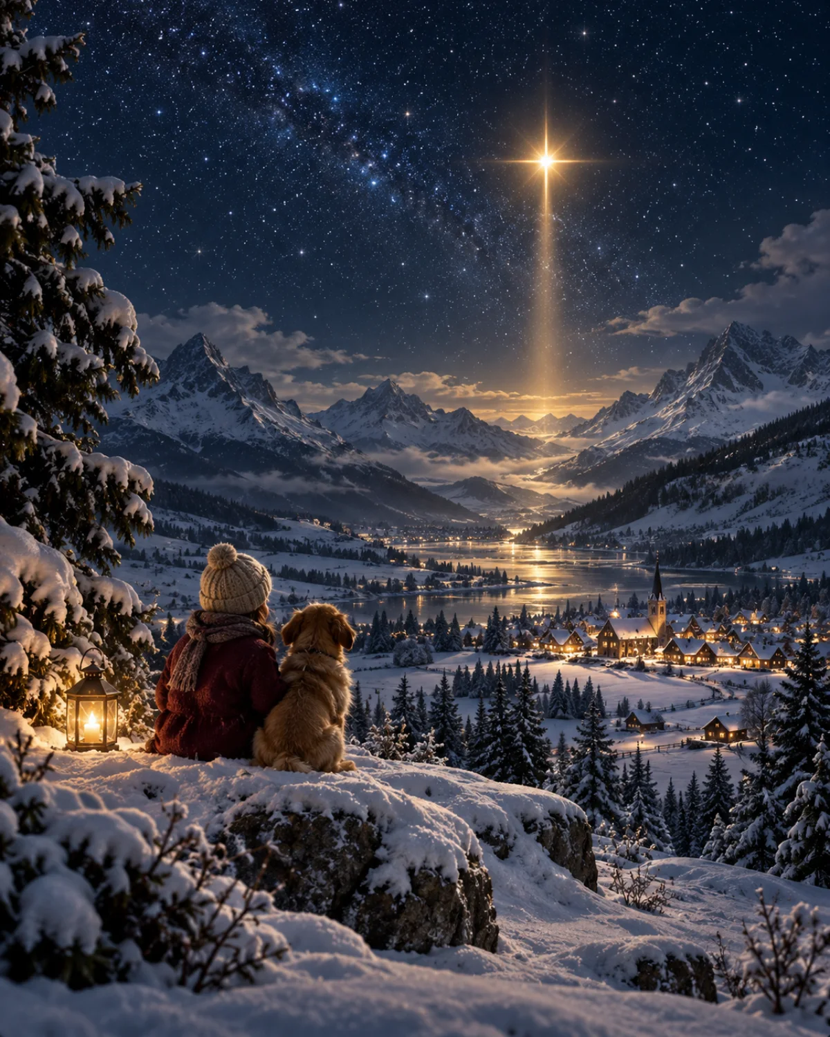 Peace on Christmas Night, Christmas card front