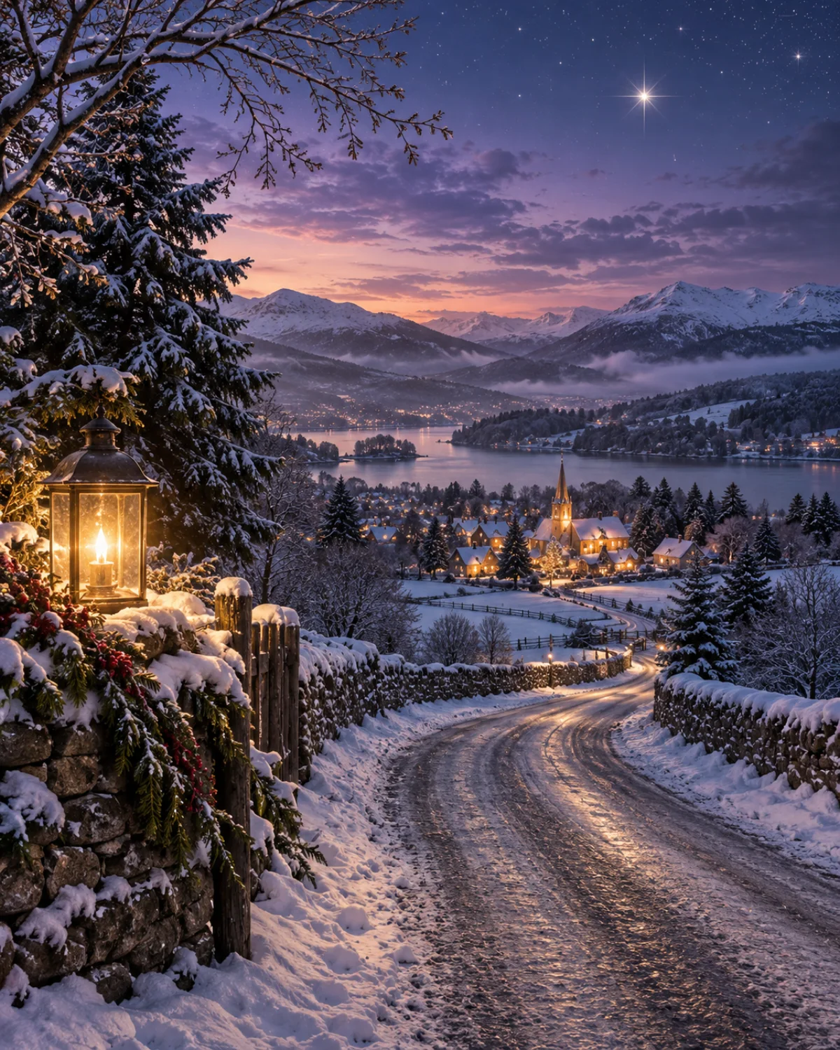 The Empty Road, Christmas card front