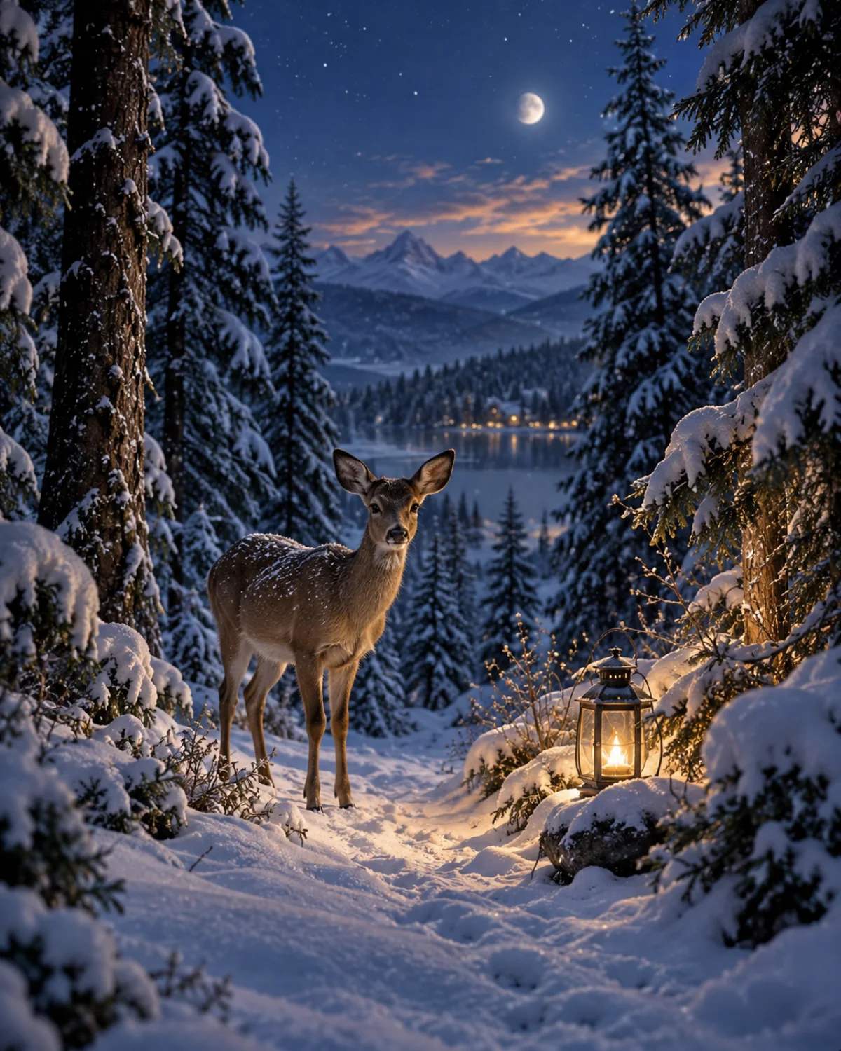 The Silent Forest, Christmas card front