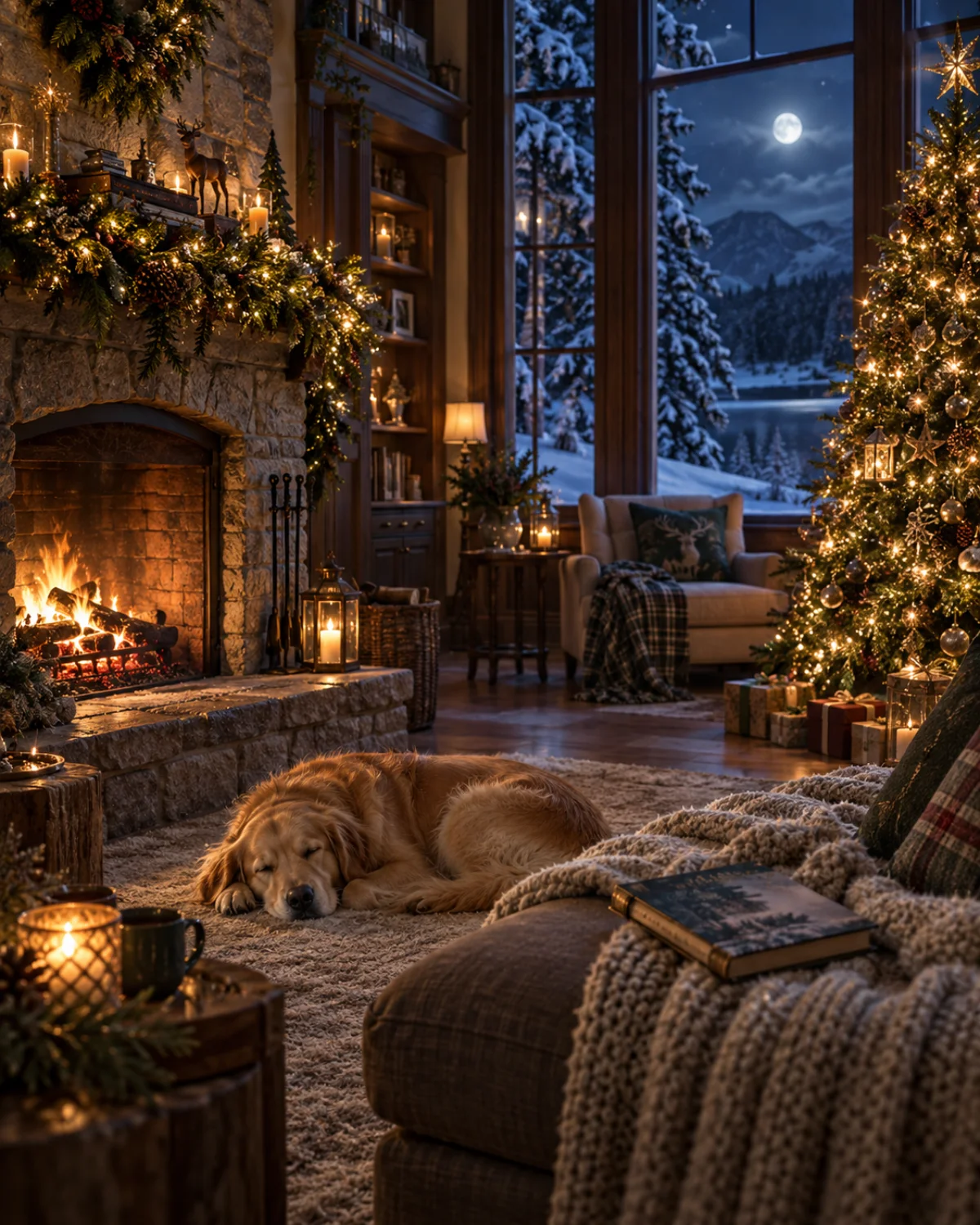 When the House Is Still, Christmas card front