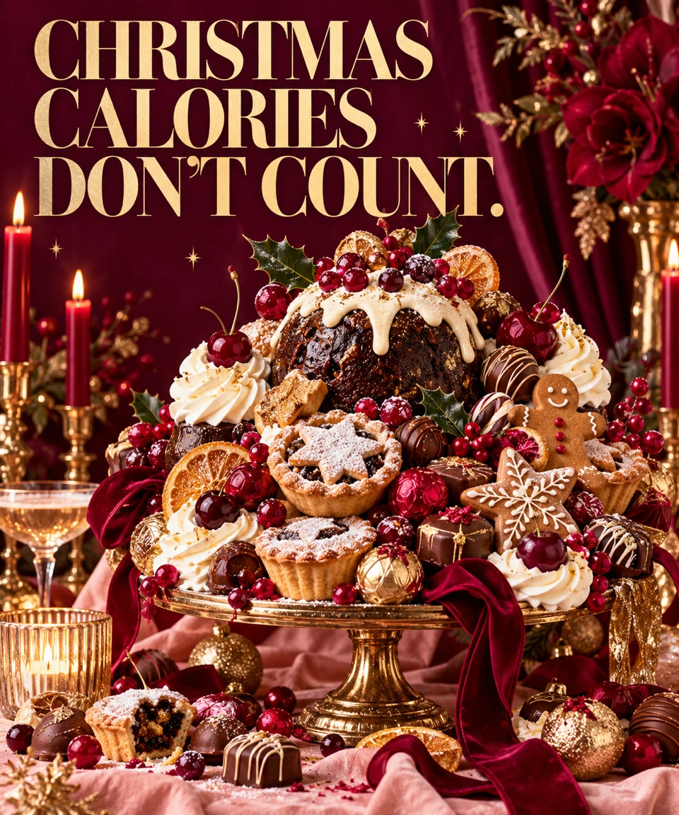 Christmas Calories, Christmas card front