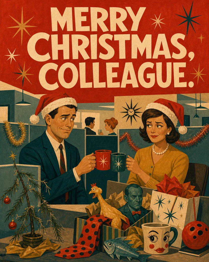 The Colleague, Christmas card front