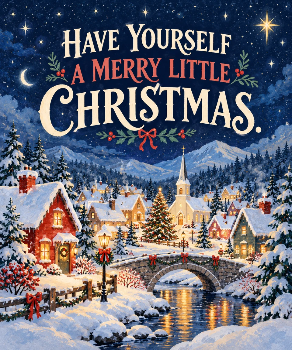 Merry Little Christmas, Christmas card front