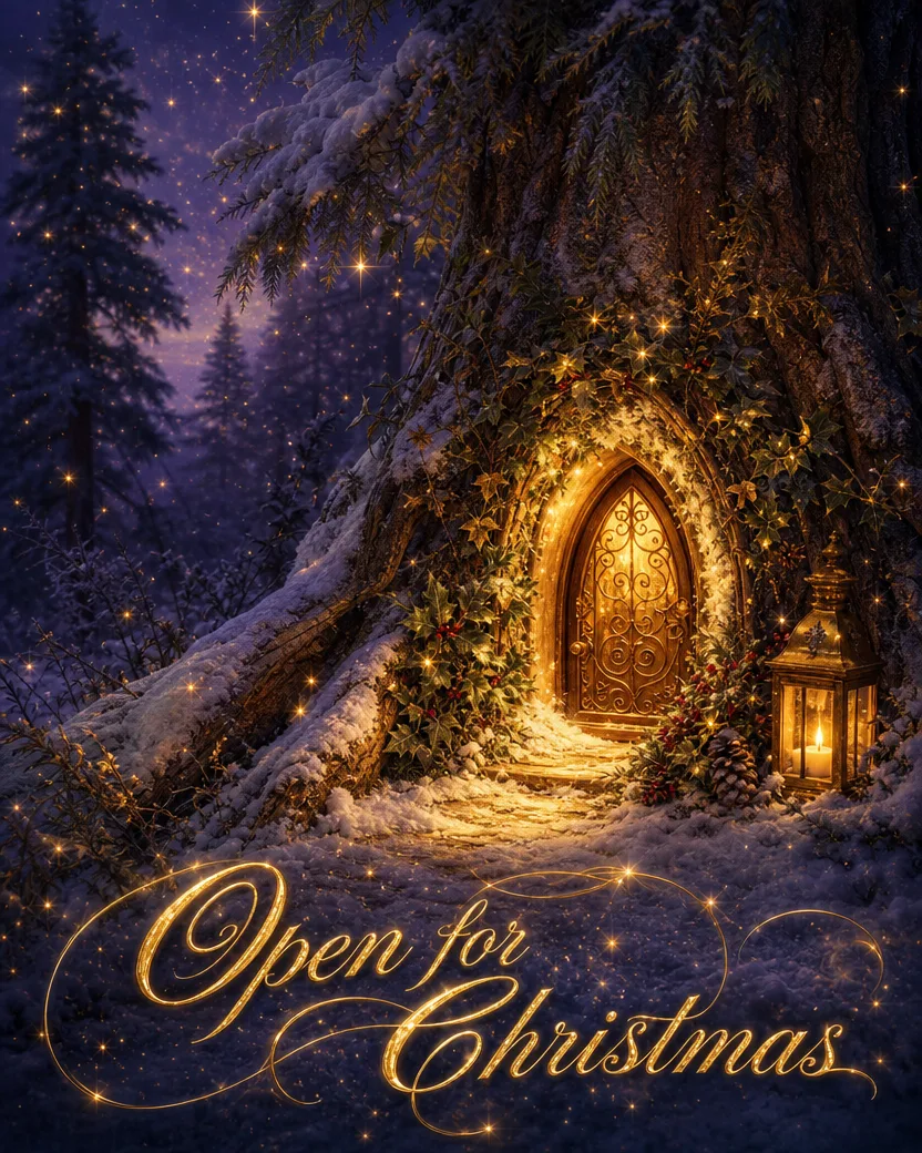 Secret Door, Christmas card front
