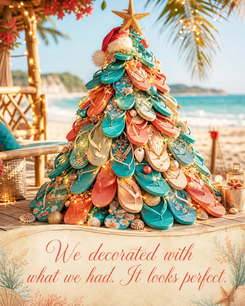 The Thong Tree, Christmas card front