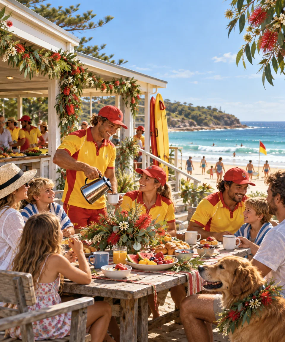 Christmas at the Surf Club, Christmas card front