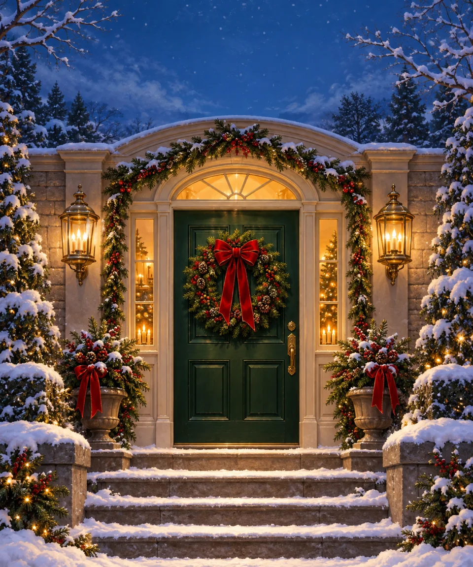 The Christmas Door, Christmas card front