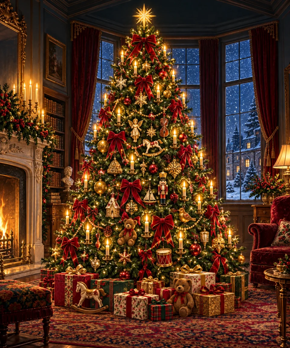 The Grand Christmas Tree, Christmas card front