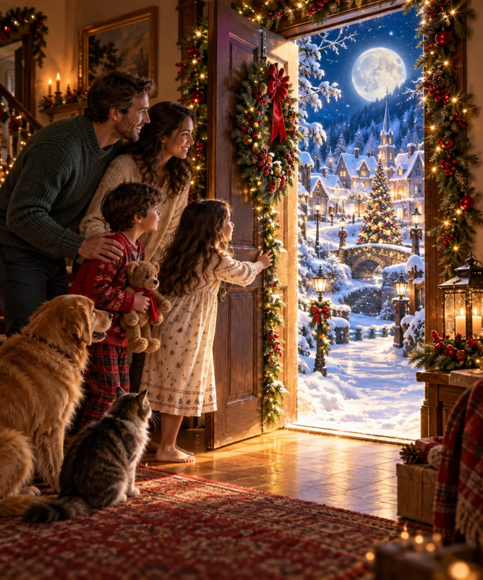 A Doorway to Christmas, Christmas card front