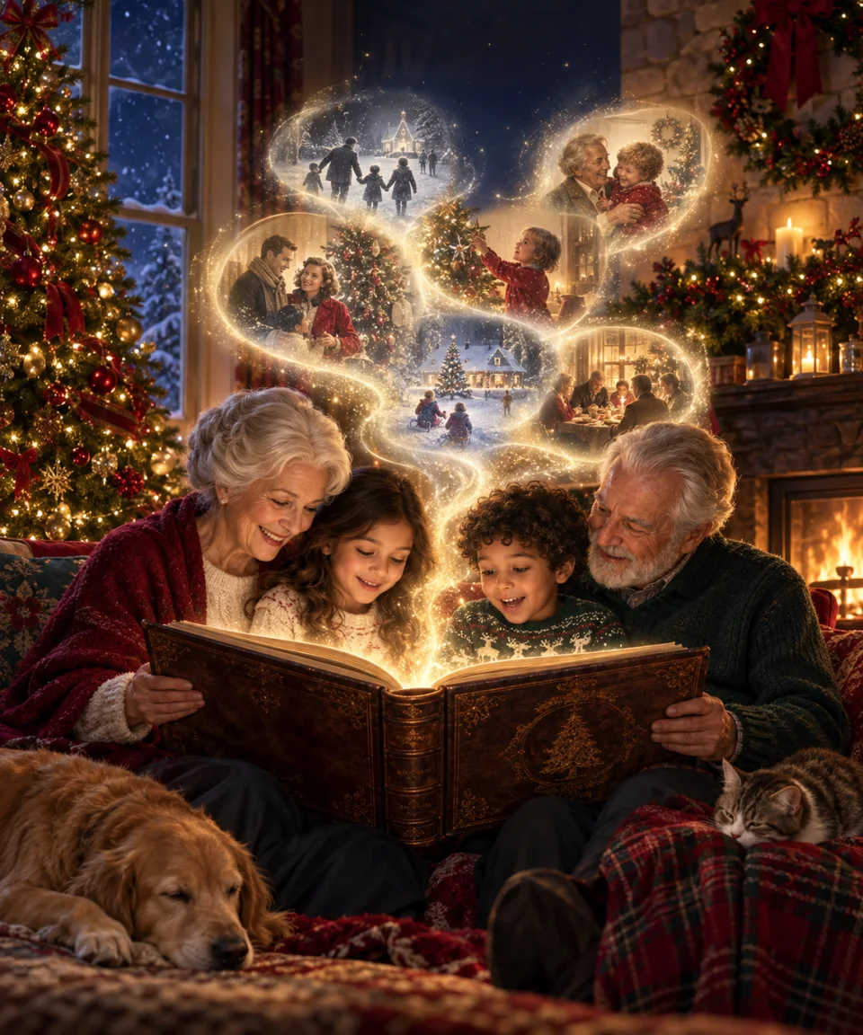 The Christmas Memory Book, Christmas card front