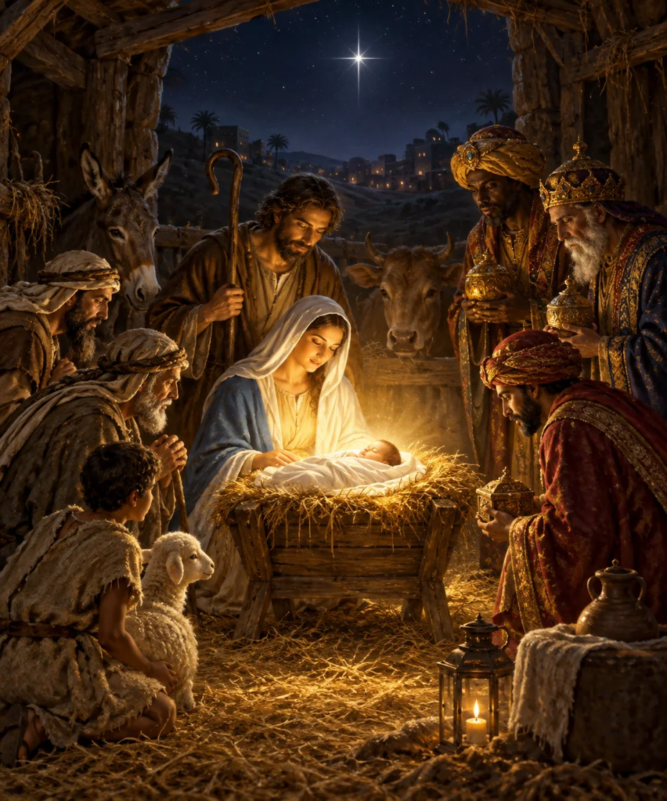 Light of the World, Christmas card front