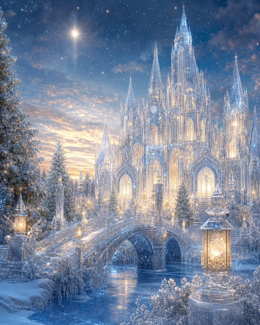 The Ice Palace, Christmas card front