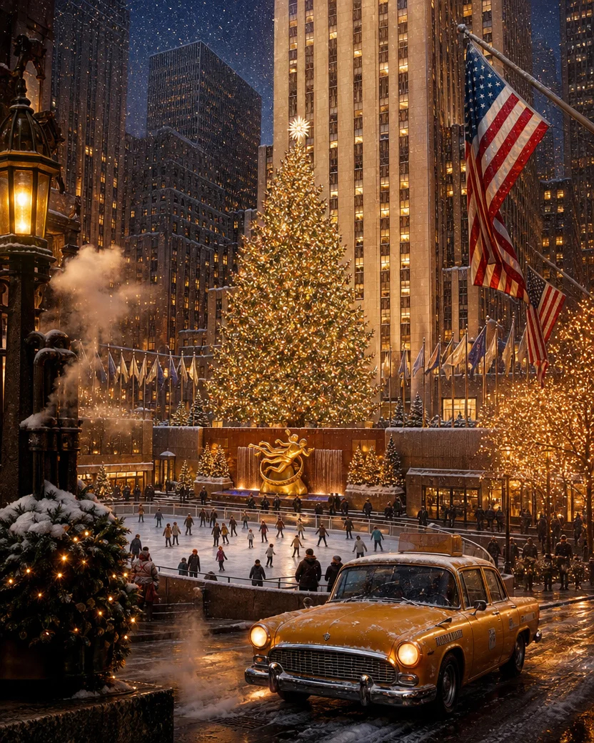 Christmas in New York, Christmas card front