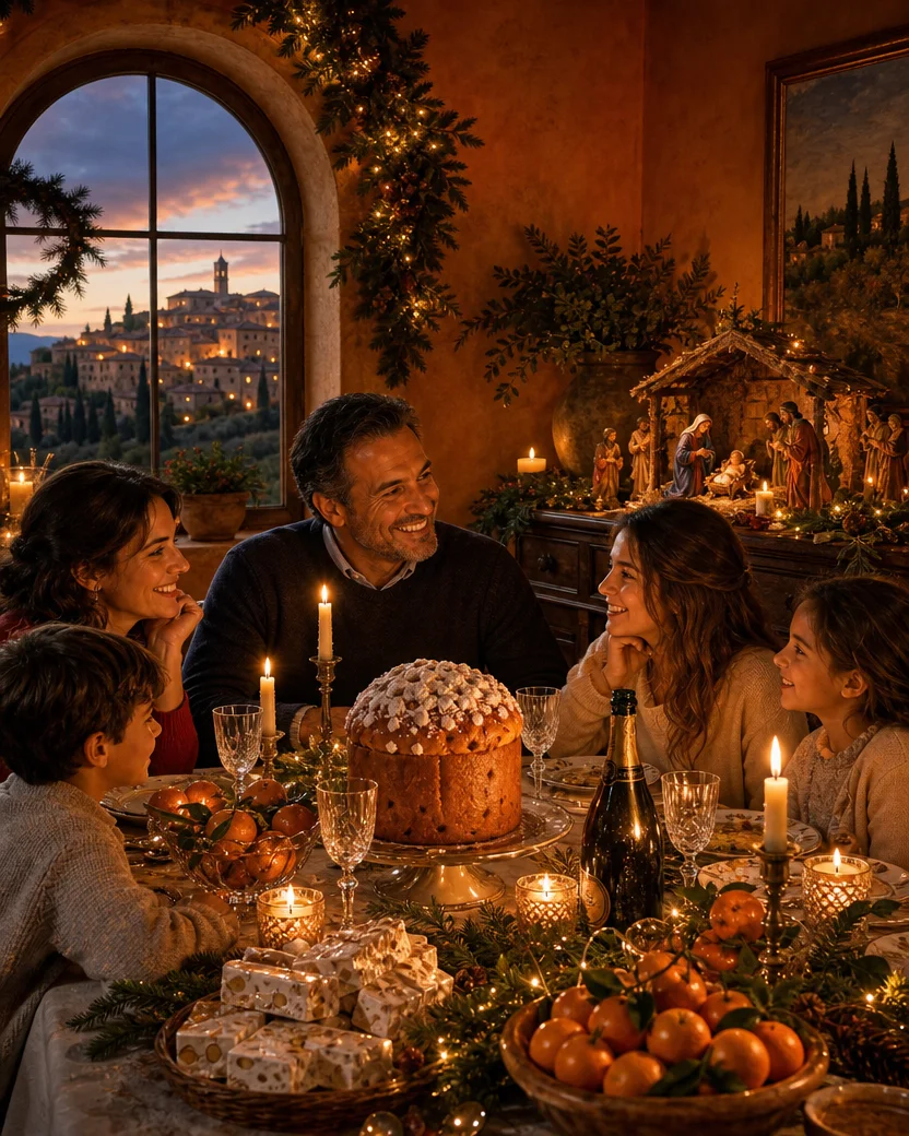 Christmas in Italy, Christmas card front