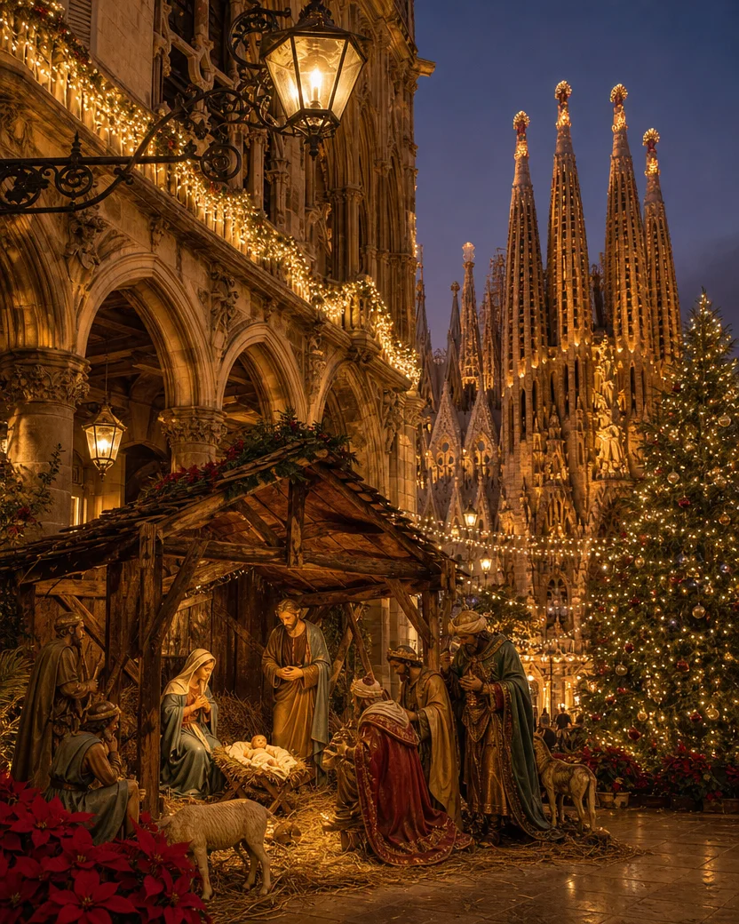 Christmas in Spain, Christmas card front