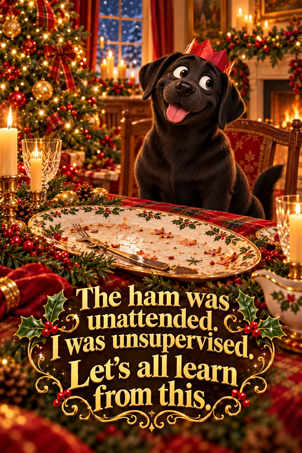 The Alibi, Christmas card front