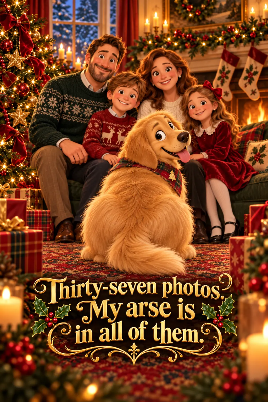 The Family Photograph, Christmas card front