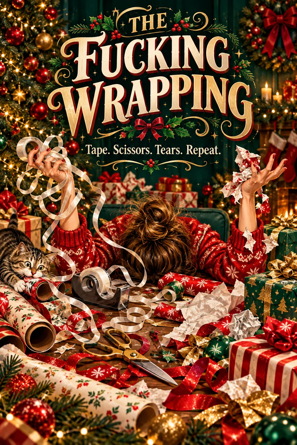 The Fucking Wrapping, Christmas card front