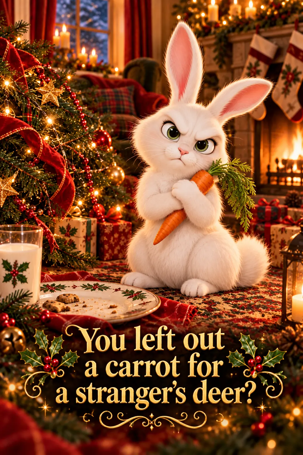 The Rabbit’s Christmas Dinner, Christmas card front