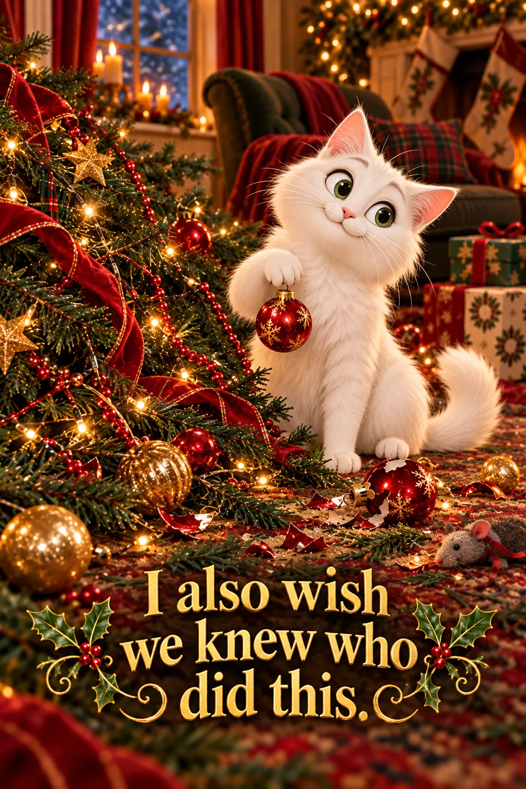 The Witness, Christmas card front