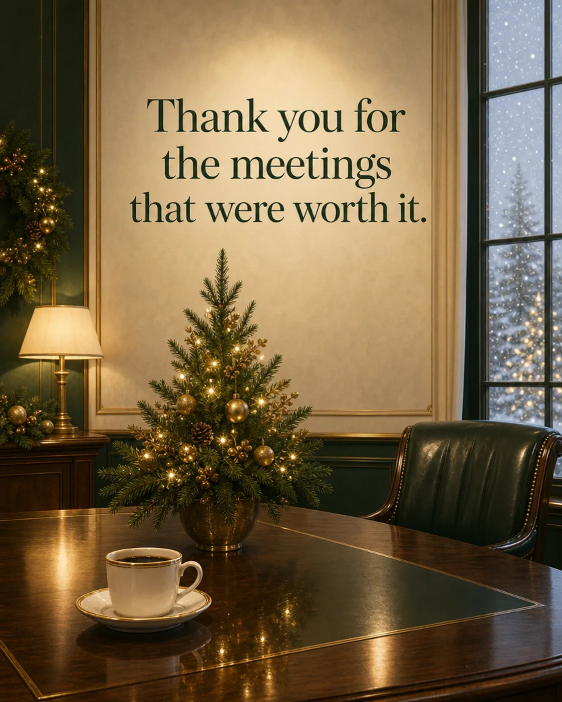 Meetings Worth Having, Christmas card front