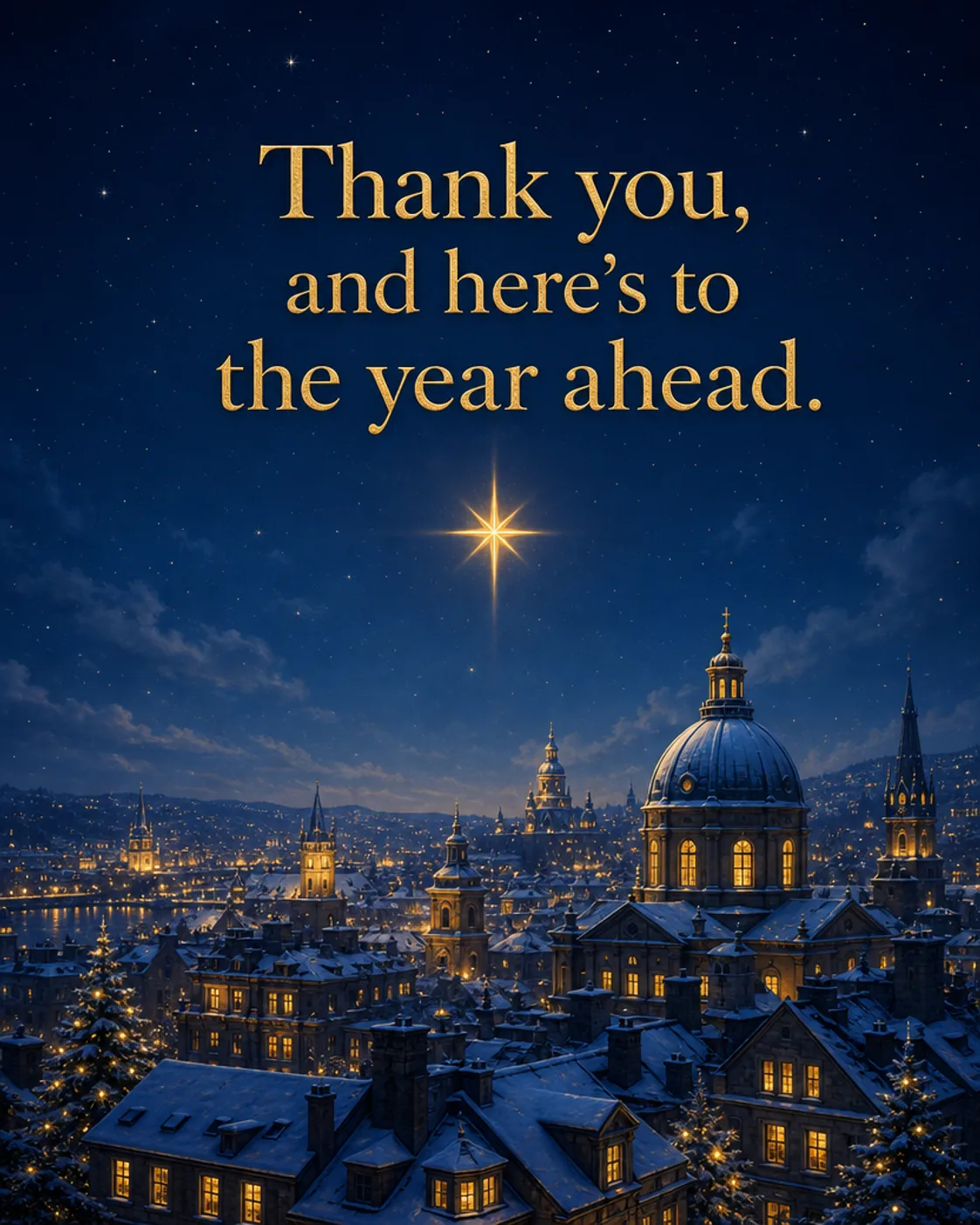 The Year Ahead, Christmas card front