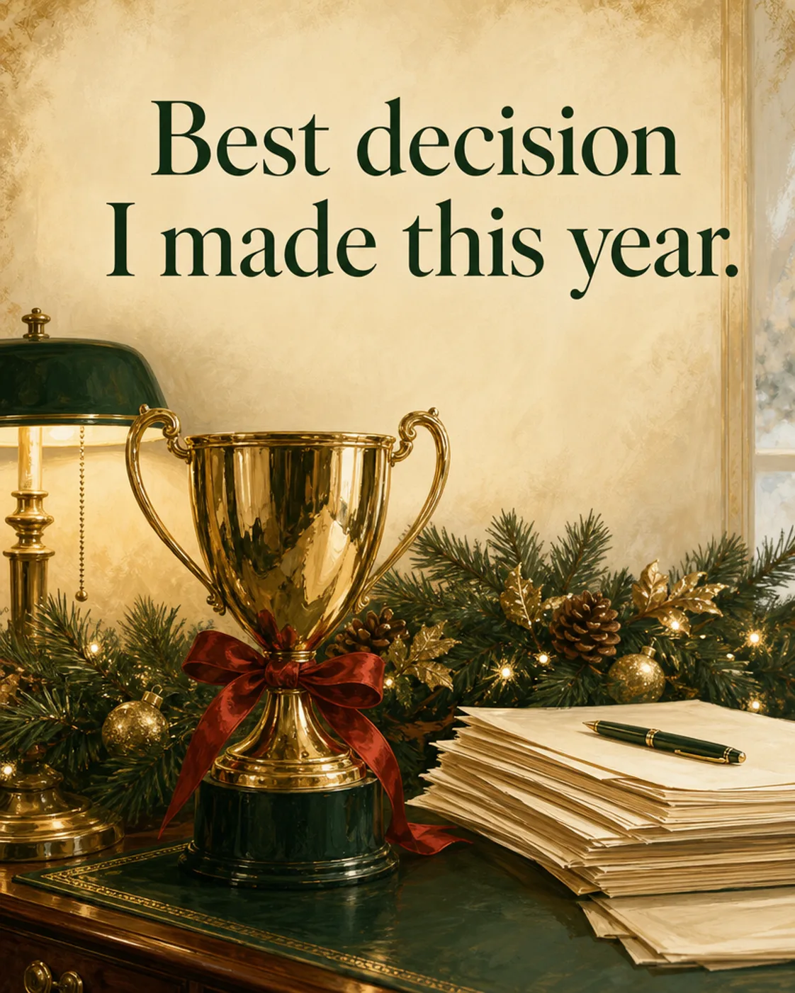 The Best Hire, Christmas card front