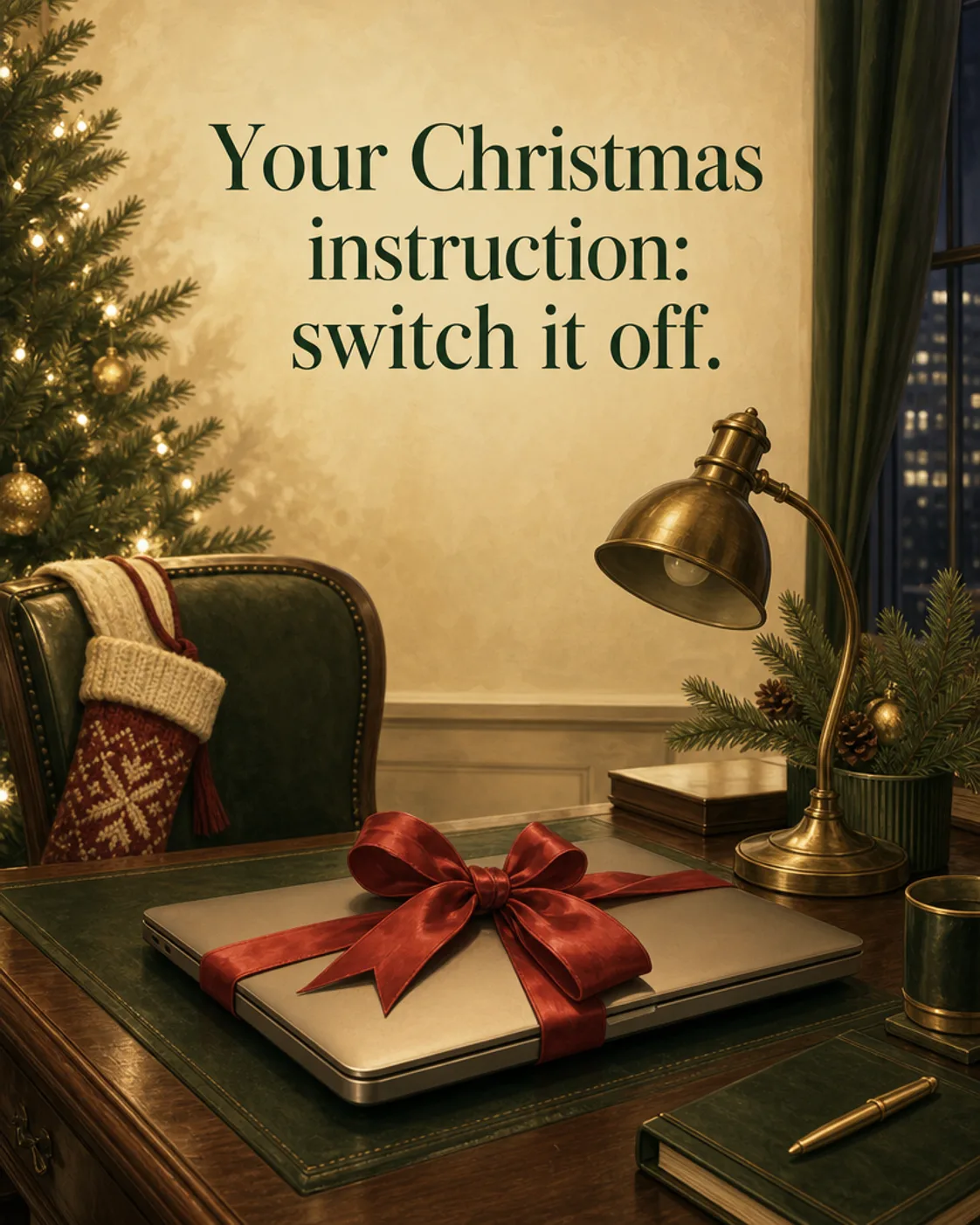 Switch It Off, Christmas card front