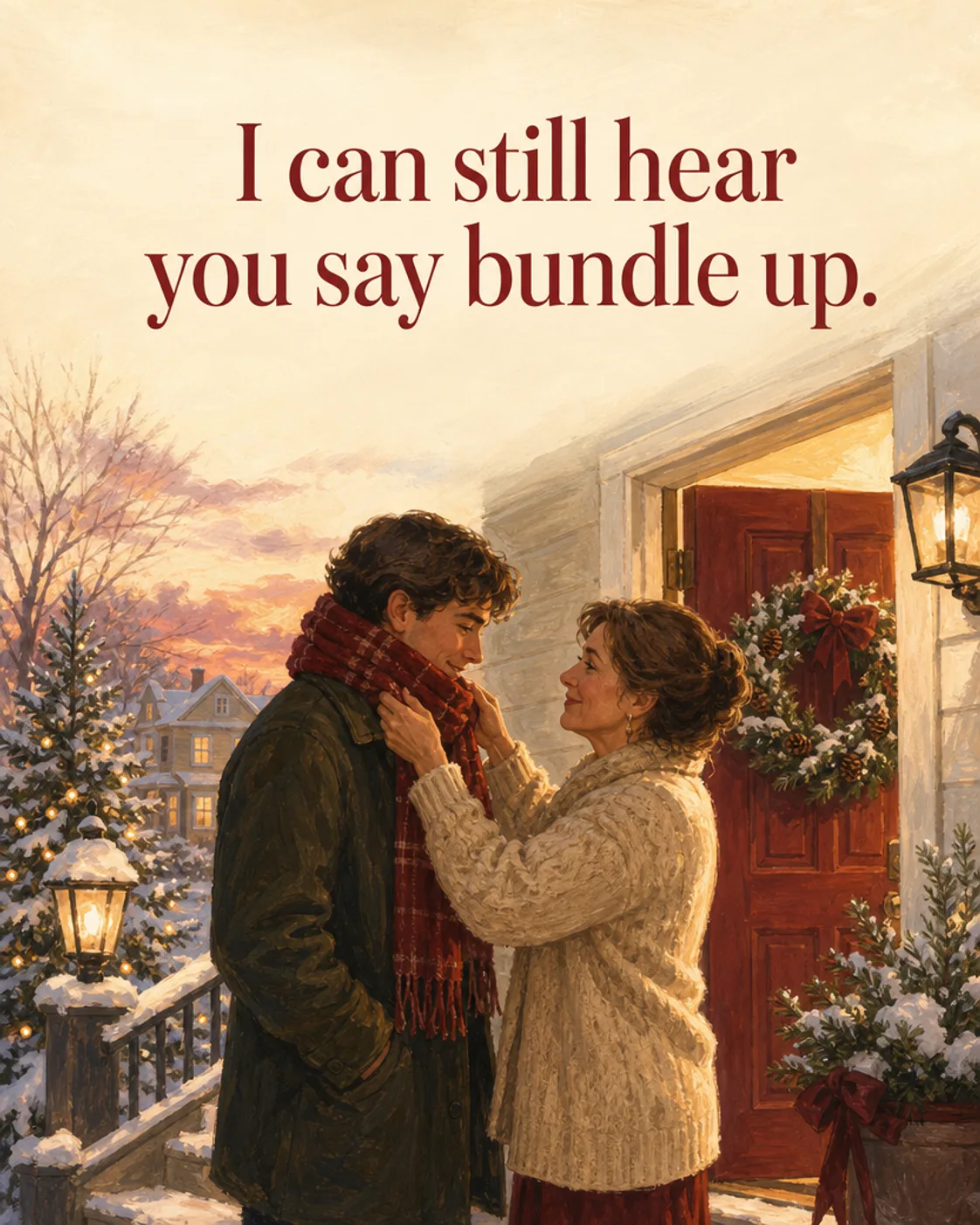 Bundle Up, Christmas card front