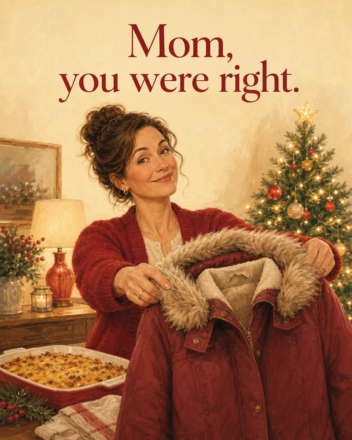 Mom, You Were Right, Christmas card front