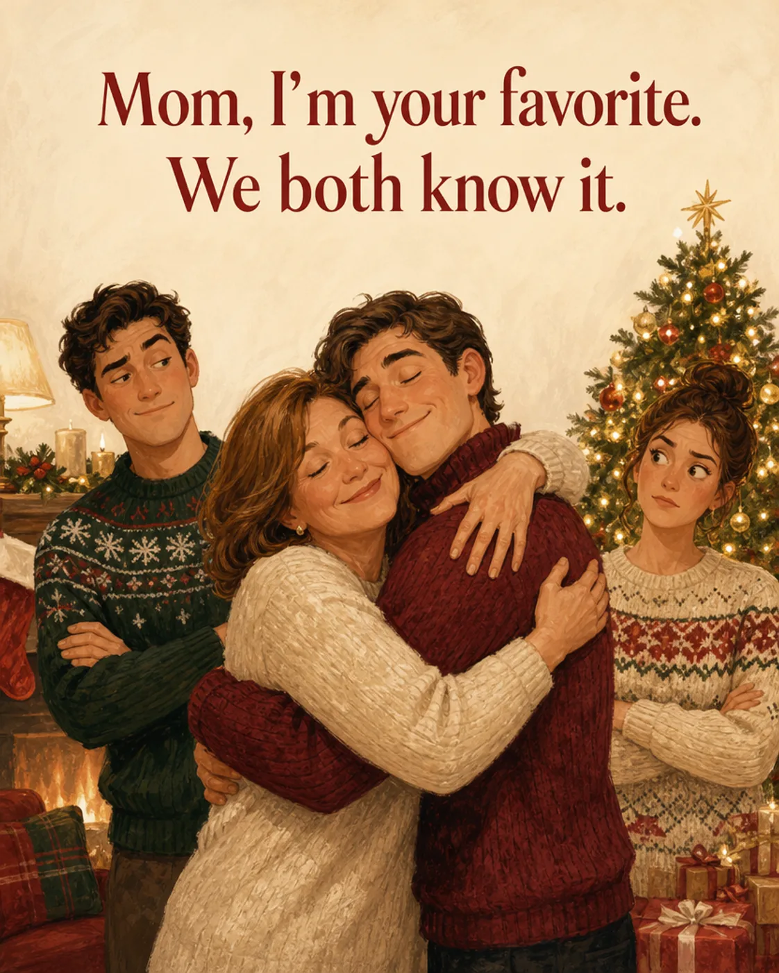 Your Favorite, Christmas card front